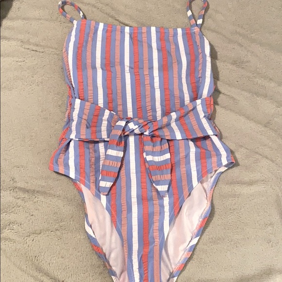 Striped One Piece Swimwear - Picture 1 of 1